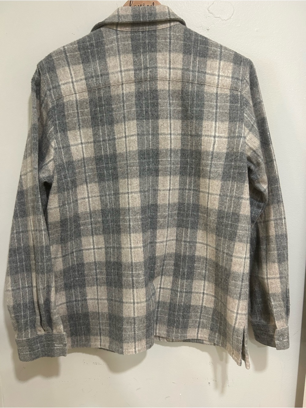 Jones New York Country 90% Wool Plaid Shacket Shirt Jacket Size 8 - Picture 7 of 8